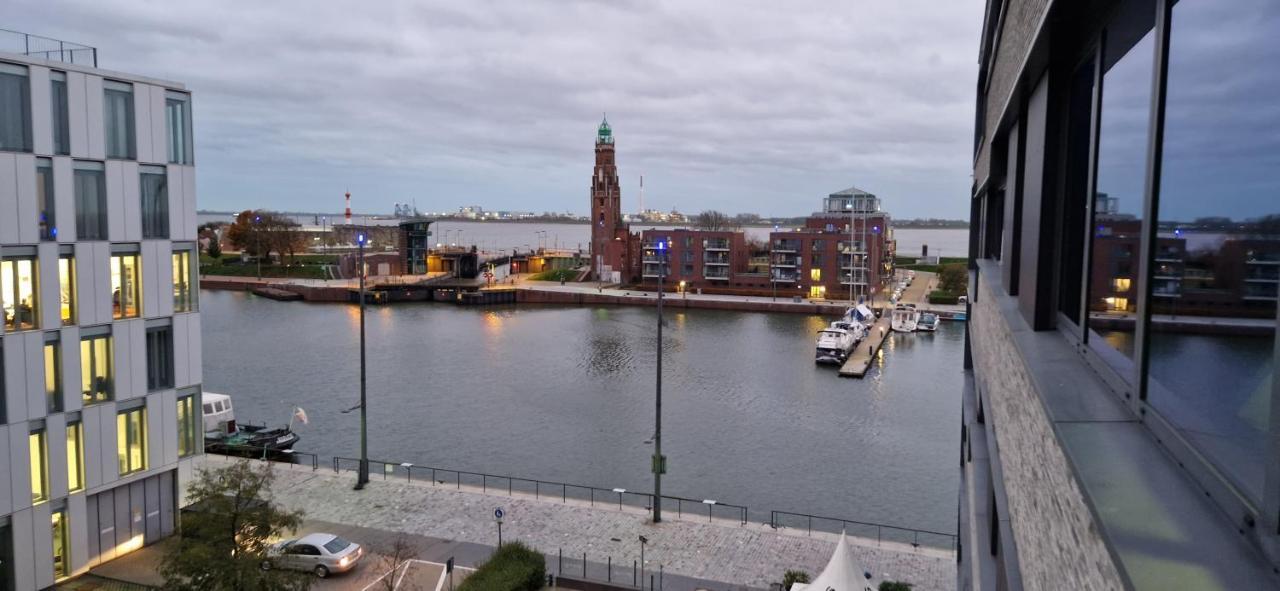 Homey Apartments Harbor Suite - Parking Two Bathrooms Netflix Sea View Bremerhaven Exterior foto